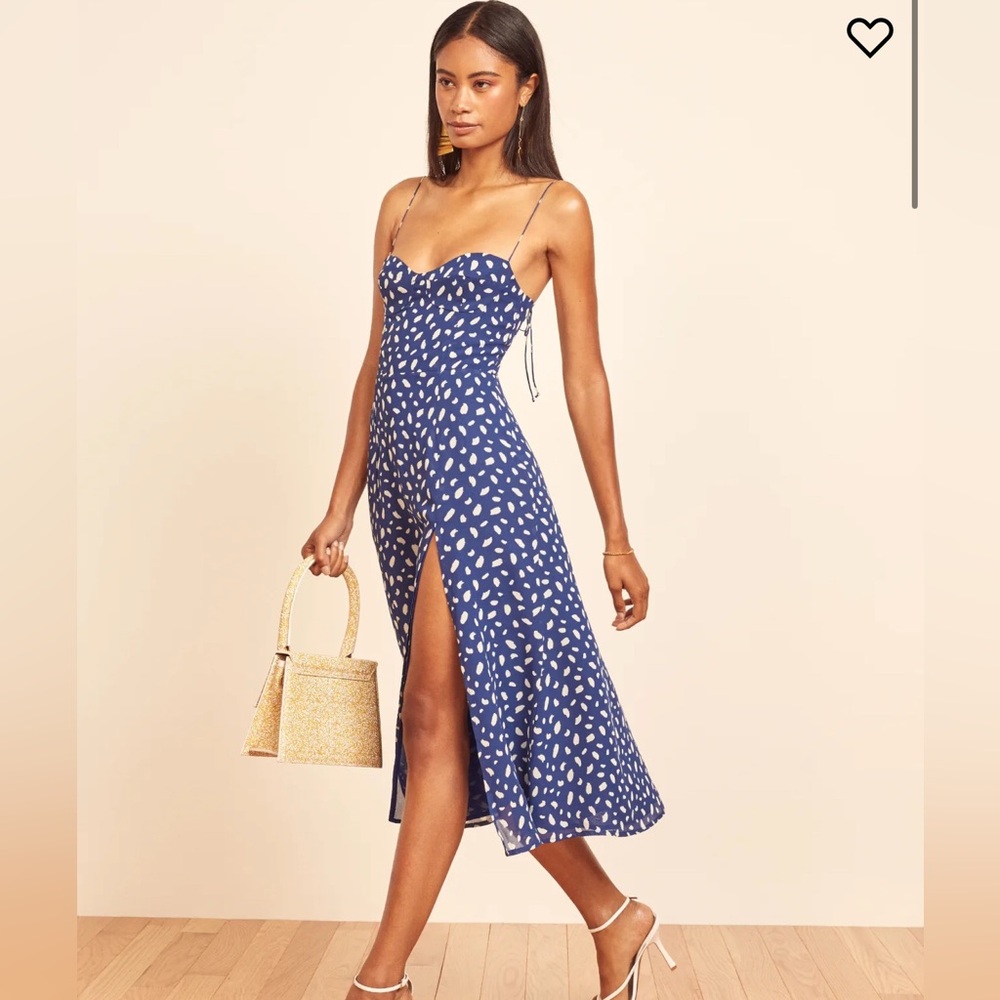 Reformation Juliette Dress in Polka Dot Size 4
